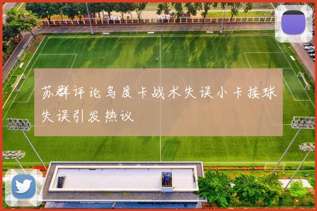 苏群评论乌度卡战术失误小卡接球失误引发热议